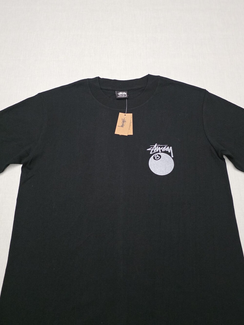 8 Ball Pigment Dyed Black Shirt Size Medium - Picture 2 of 4